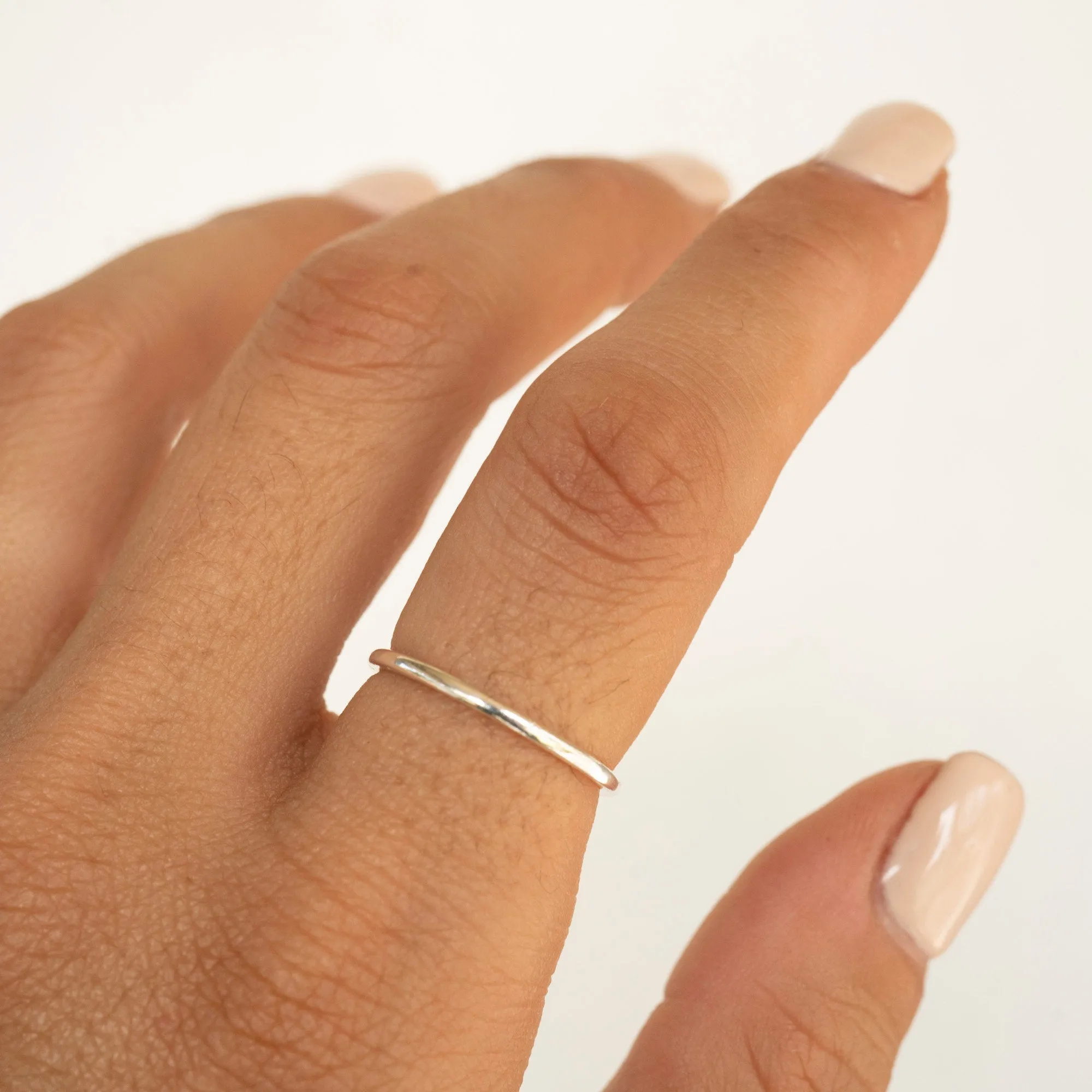 Silver Stackable Ring Set of 3