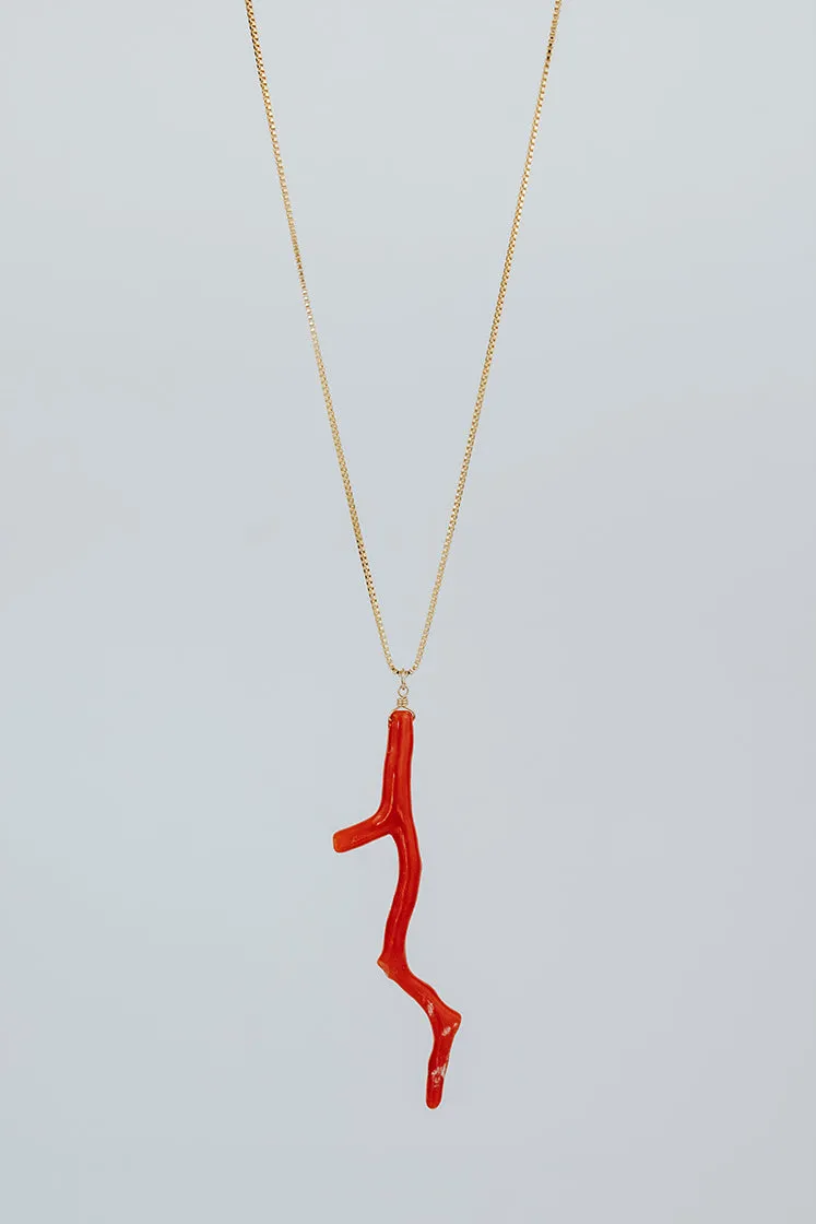 Single Coral Necklace