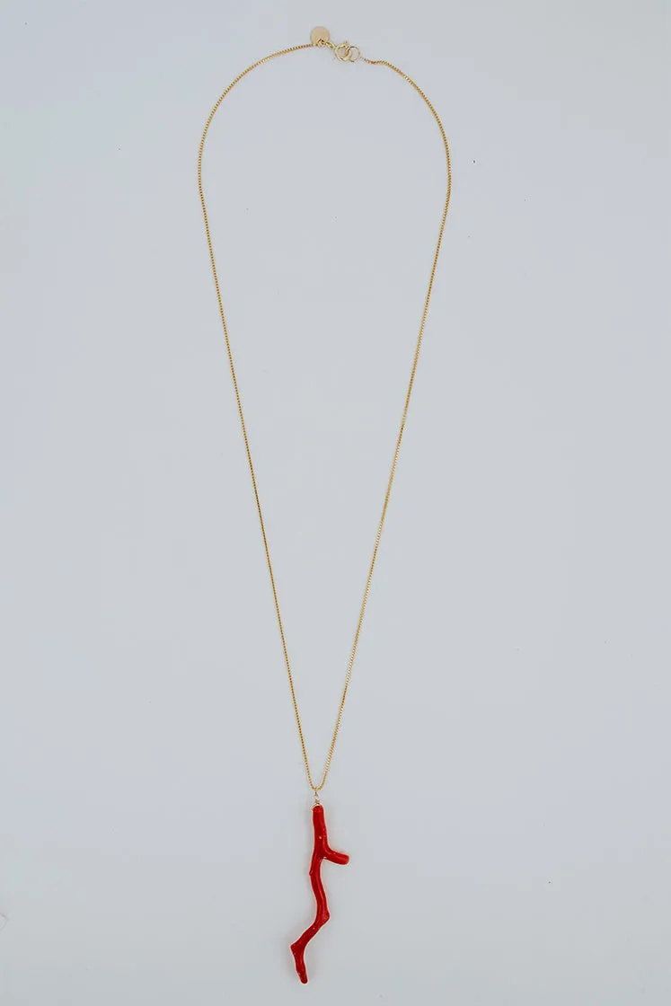 Single Coral Necklace