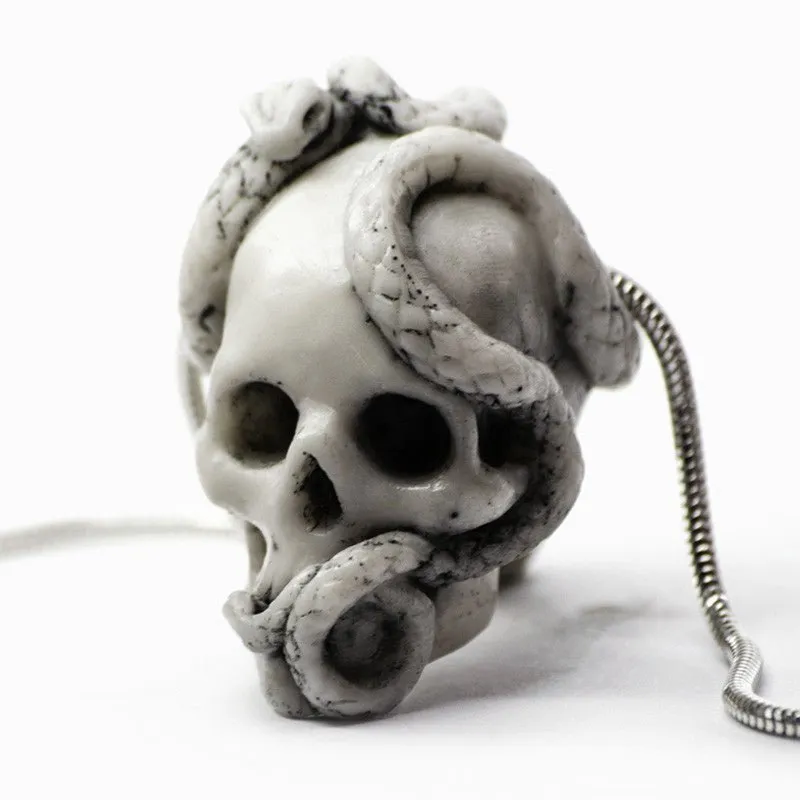 Skull & Snake pendant