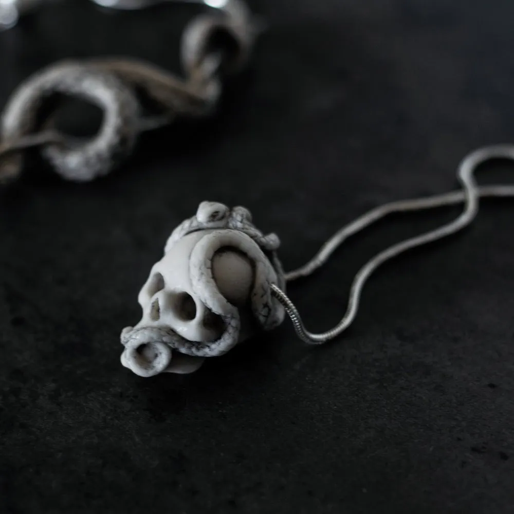 Skull & Snake pendant