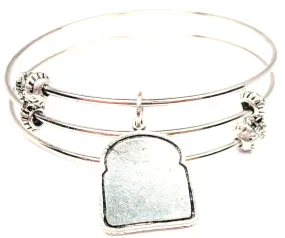 Slice of Bread Triple Style Expandable Bangle Bracelet