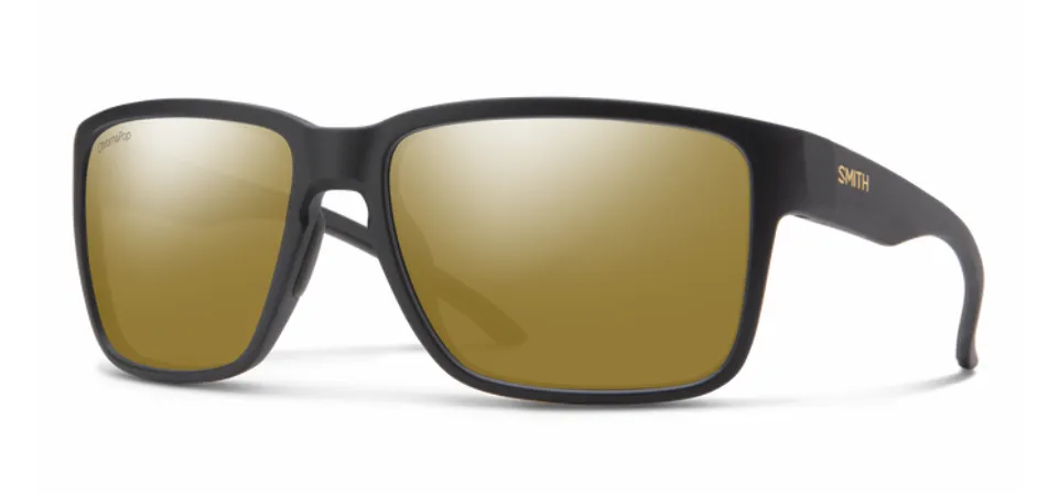 Smith Emerge Matte Black Frame - ChromaPop Polarized Bronze Mirror Lens - Polarized Sunglasses