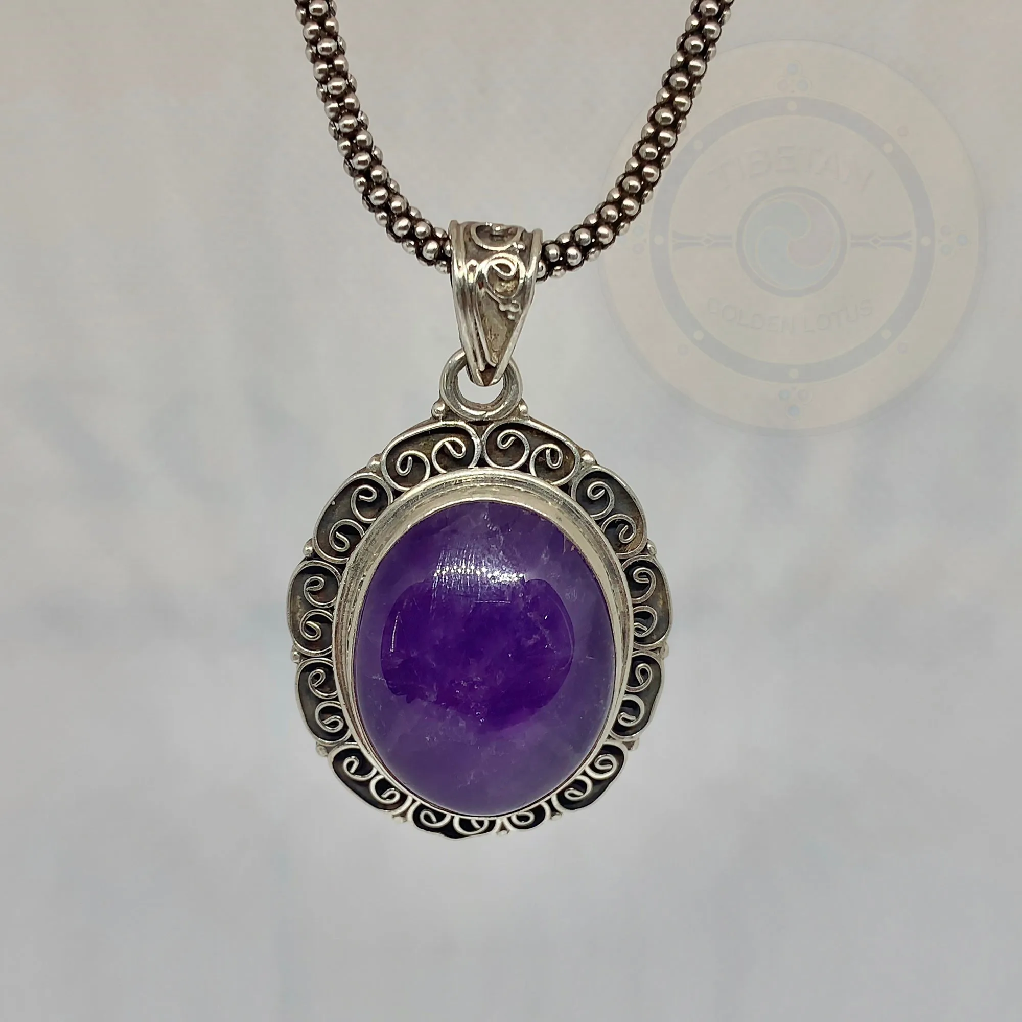 Sterling Silver Amethyst Pendant, Amethyst Jewelry Amethyst Necklace