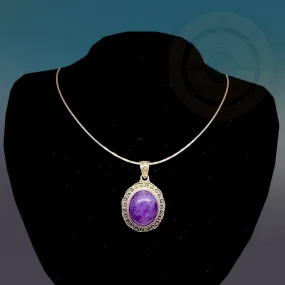 Sterling Silver Amethyst Pendant, Amethyst Jewelry Amethyst Necklace