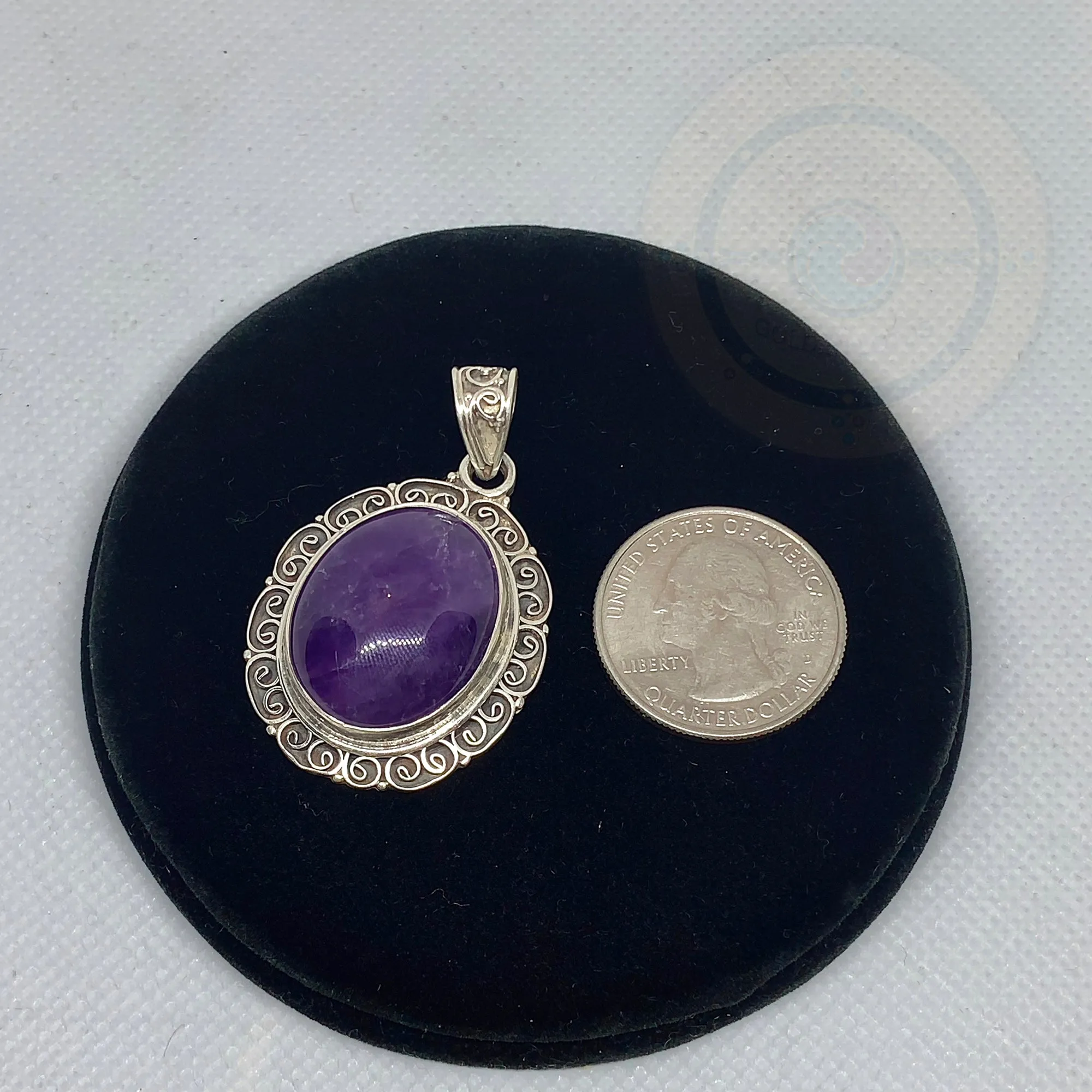 Sterling Silver Amethyst Pendant, Amethyst Jewelry Amethyst Necklace