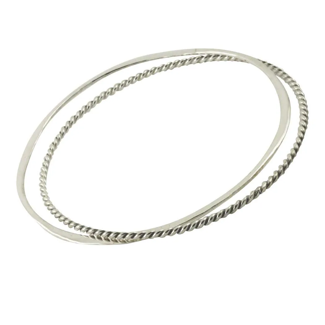 Sterling Silver Bangle Set