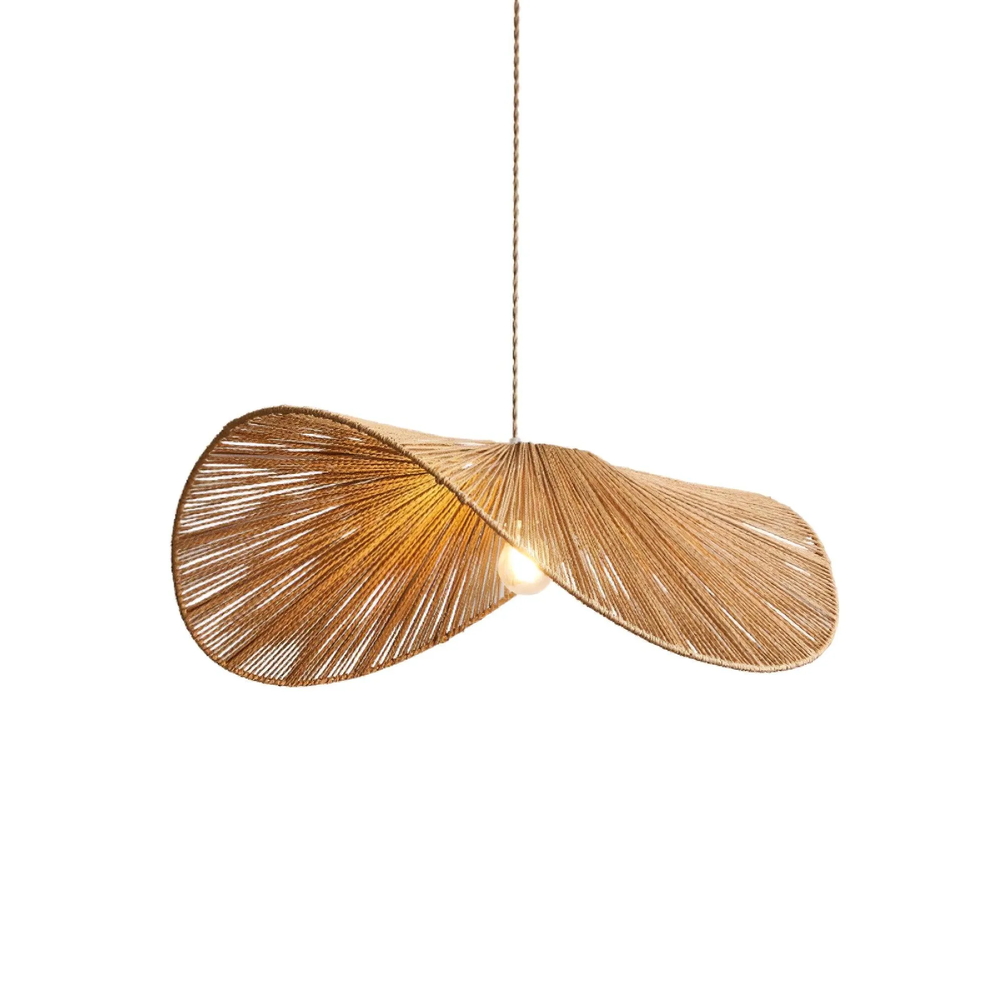 Straw Hat Pendant Light