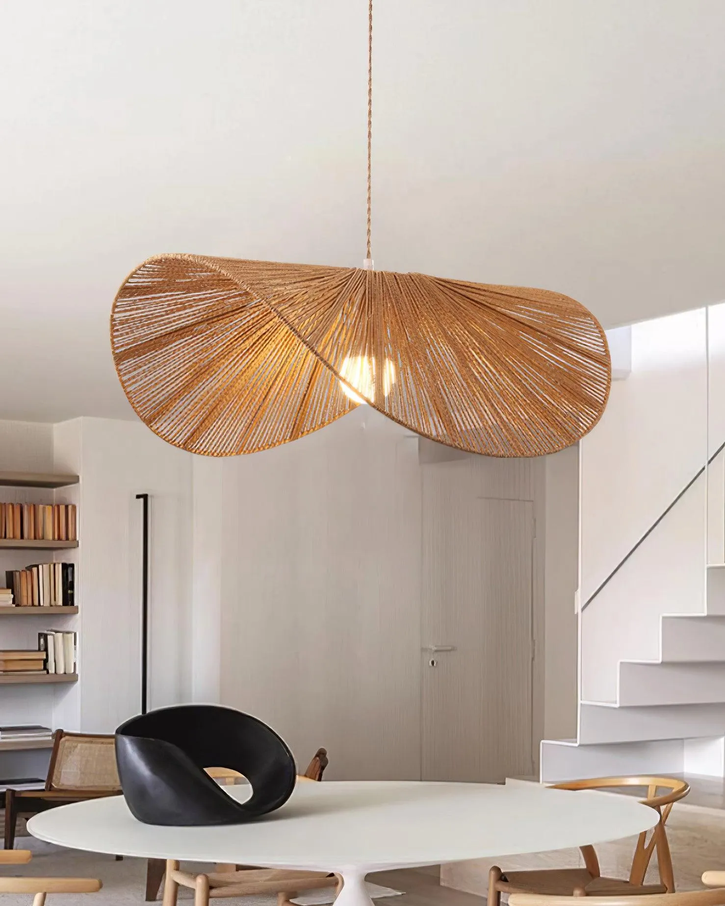 Straw Hat Pendant Light