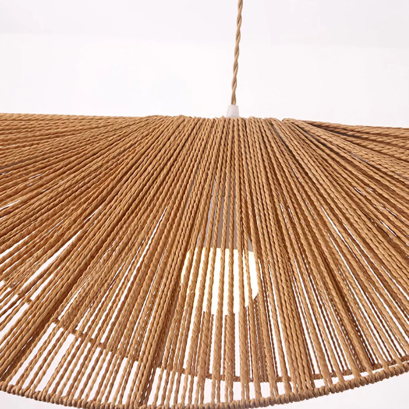 Straw Hat Pendant Light