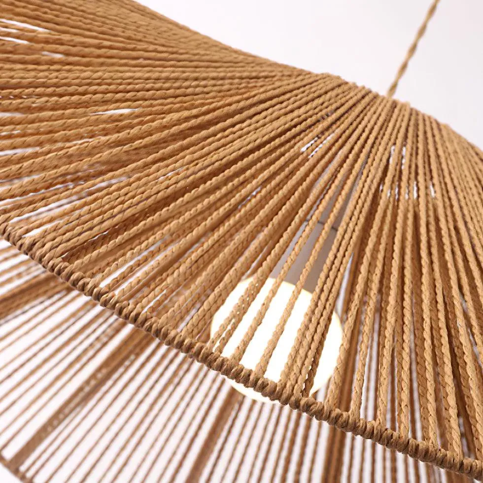 Straw Hat Pendant Light