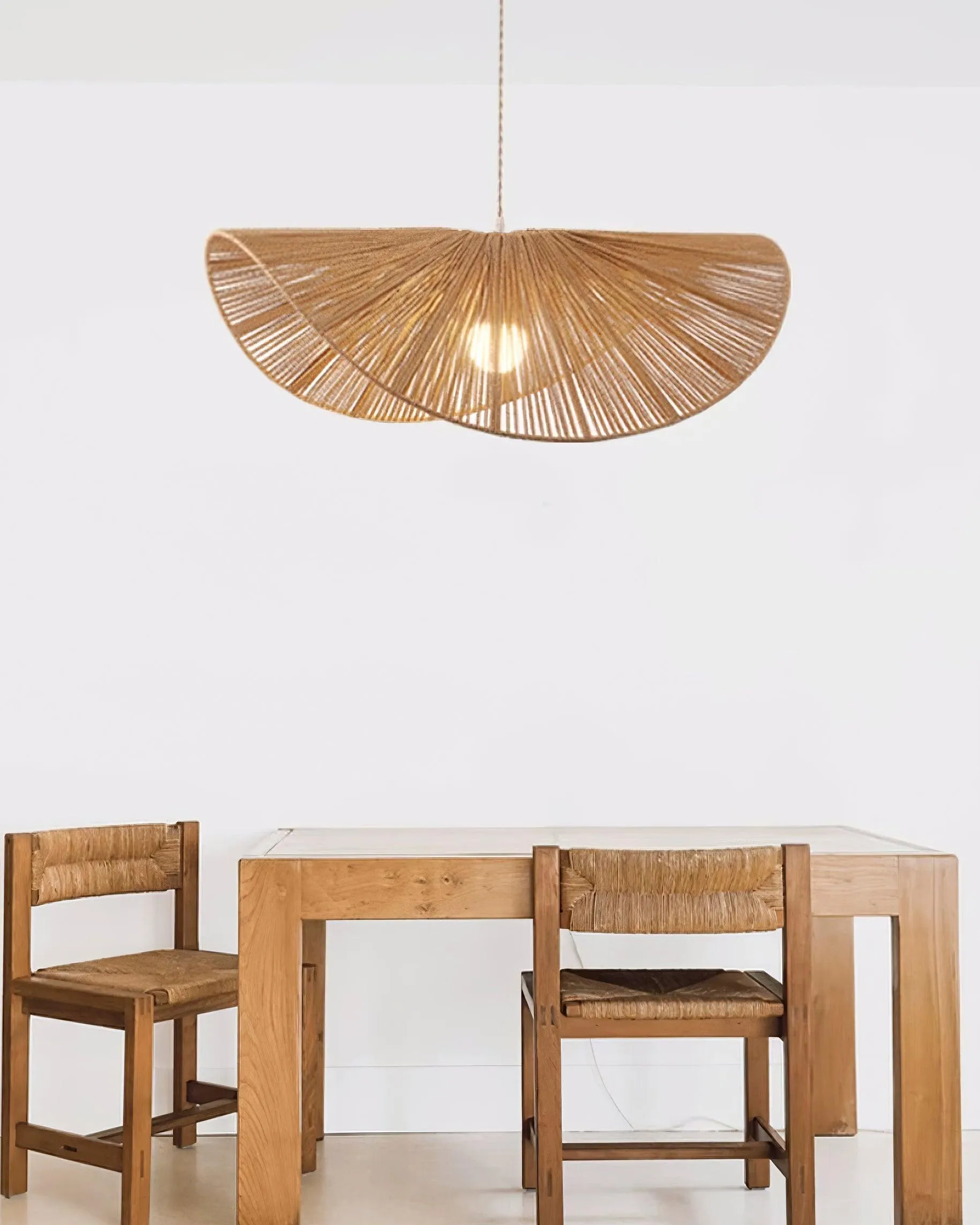 Straw Hat Pendant Light