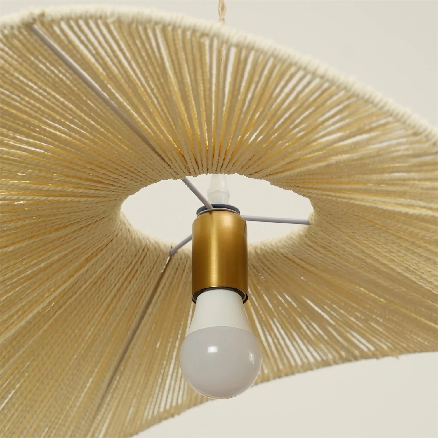 Straw Hat Pendant Light