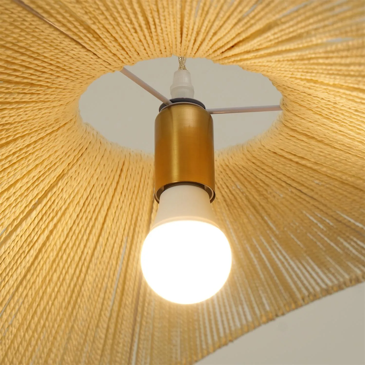 Straw Hat Pendant Light