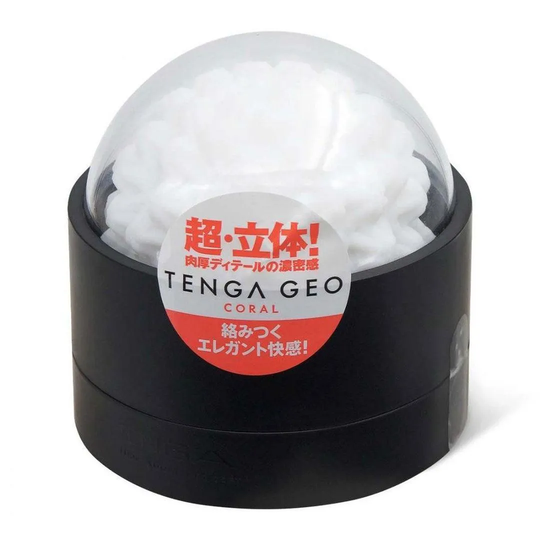 TENGA GEO Coral Penis Masturbator with Geometric Shapes