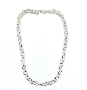 Tiffany & Co Sterling Round Link Necklace