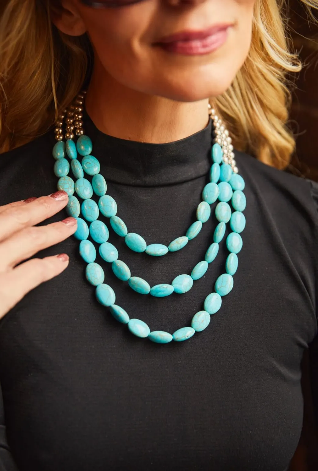 Turquoise Beaded Necklace