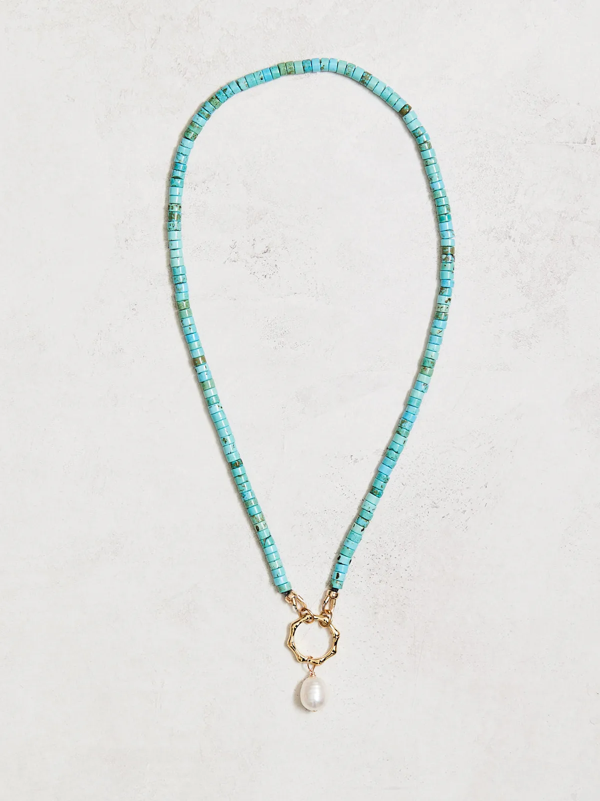 Turquoise Heishi Necklace