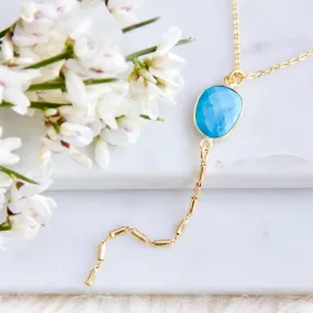 Turquoise Lariat Necklace