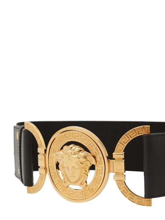 Versace   40mm Elastic leather belt 