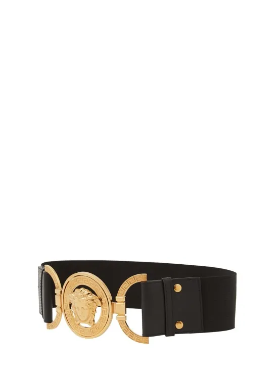 Versace   40mm Elastic leather belt 