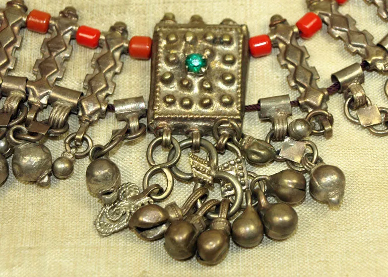 Vintage 1940s Silver Necklace from Afghanistan