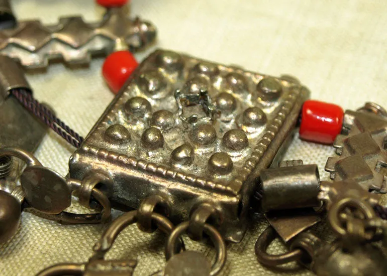 Vintage 1940s Silver Necklace from Afghanistan