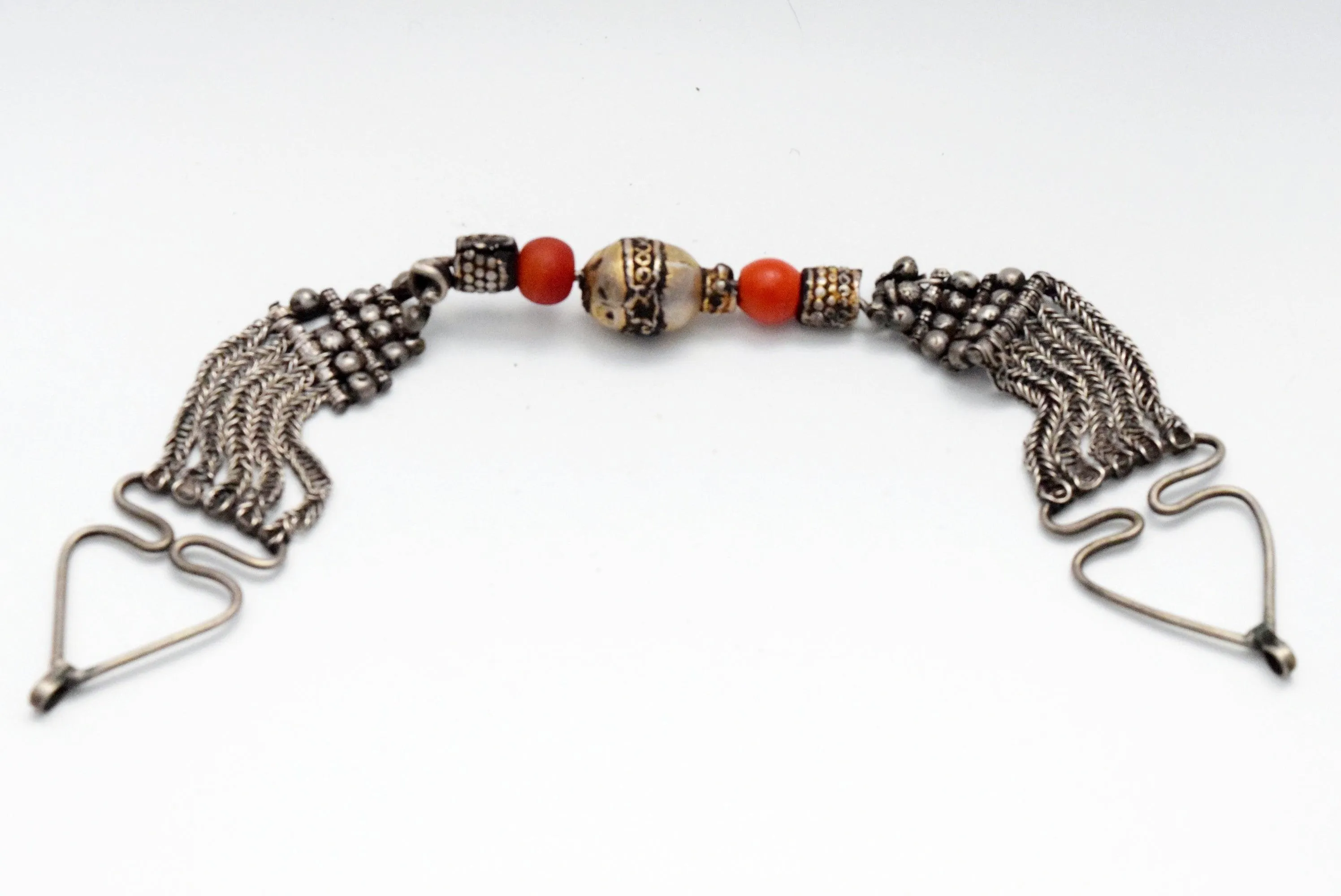 Vintage Silver Omani Makhnaq Choker Necklace