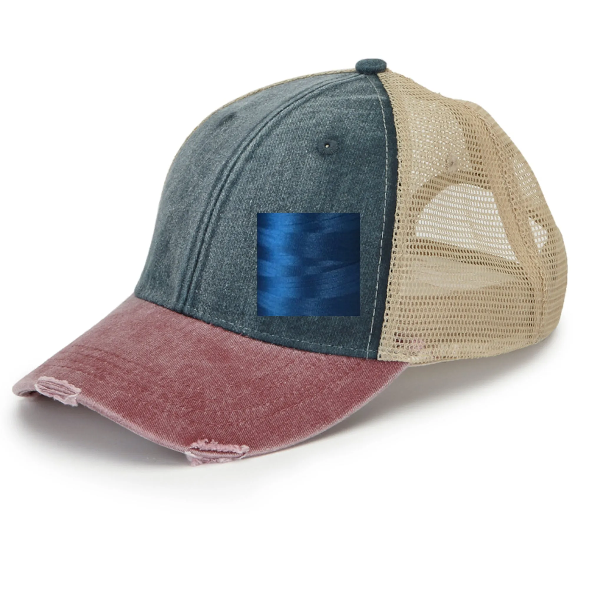 Virginia Hat | Distressed Snapback Trucker | state cap | many color choices