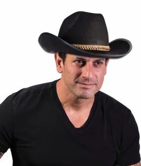 Western Style Cowboy Hat Black Adult Hat