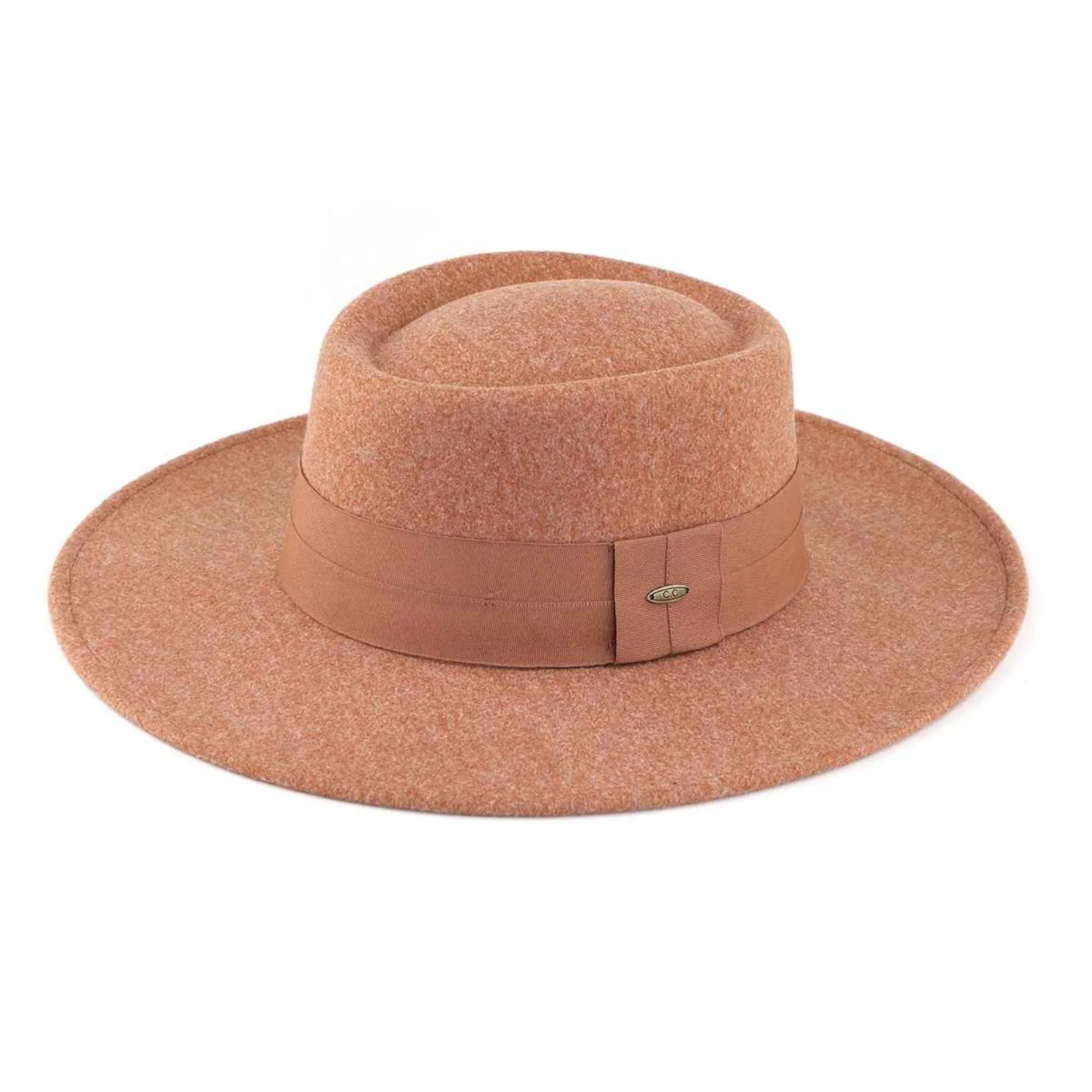 WF9 Stella Felt Panama Hat With Wide Band