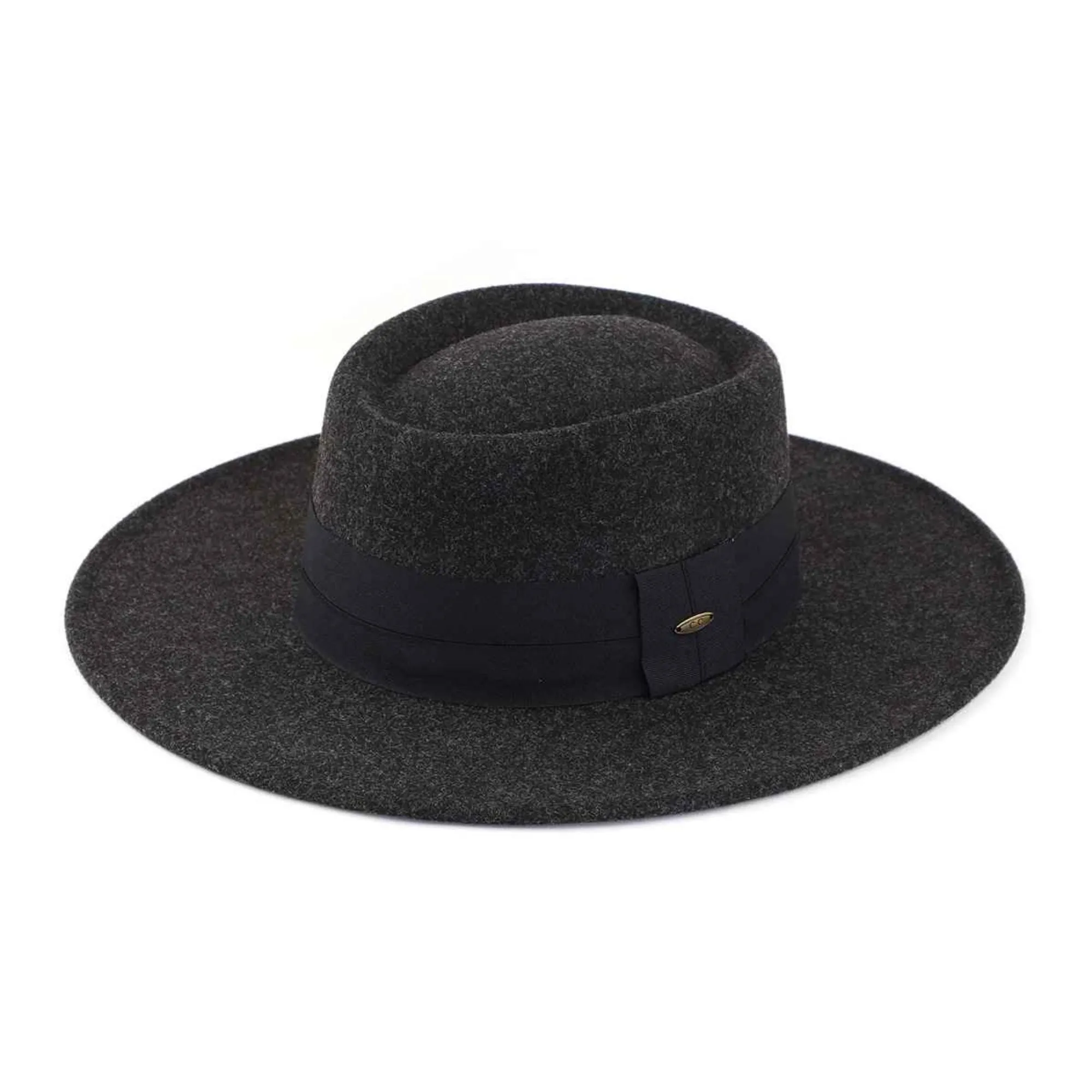 WF9 Stella Felt Panama Hat With Wide Band