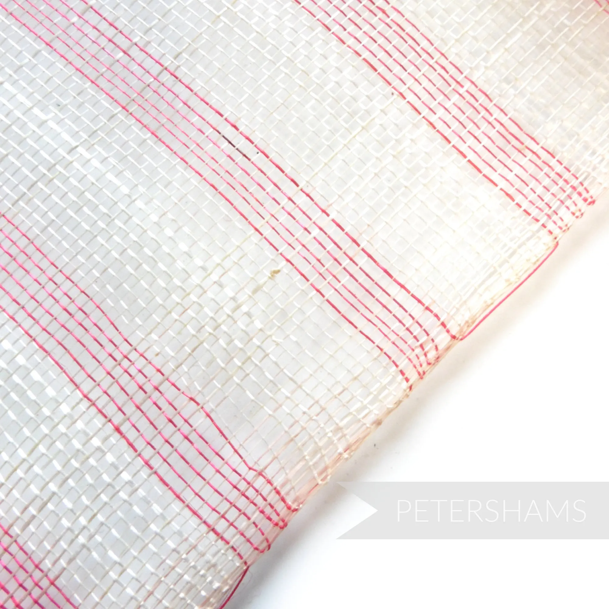 Woven Stripe Sinamay Fabric - 1/2 metre