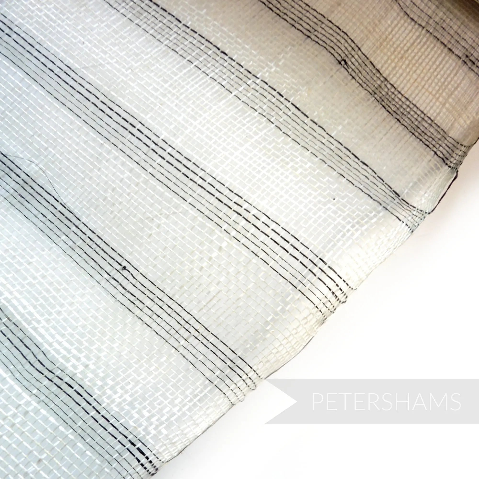 Woven Stripe Sinamay Fabric - 1/2 metre