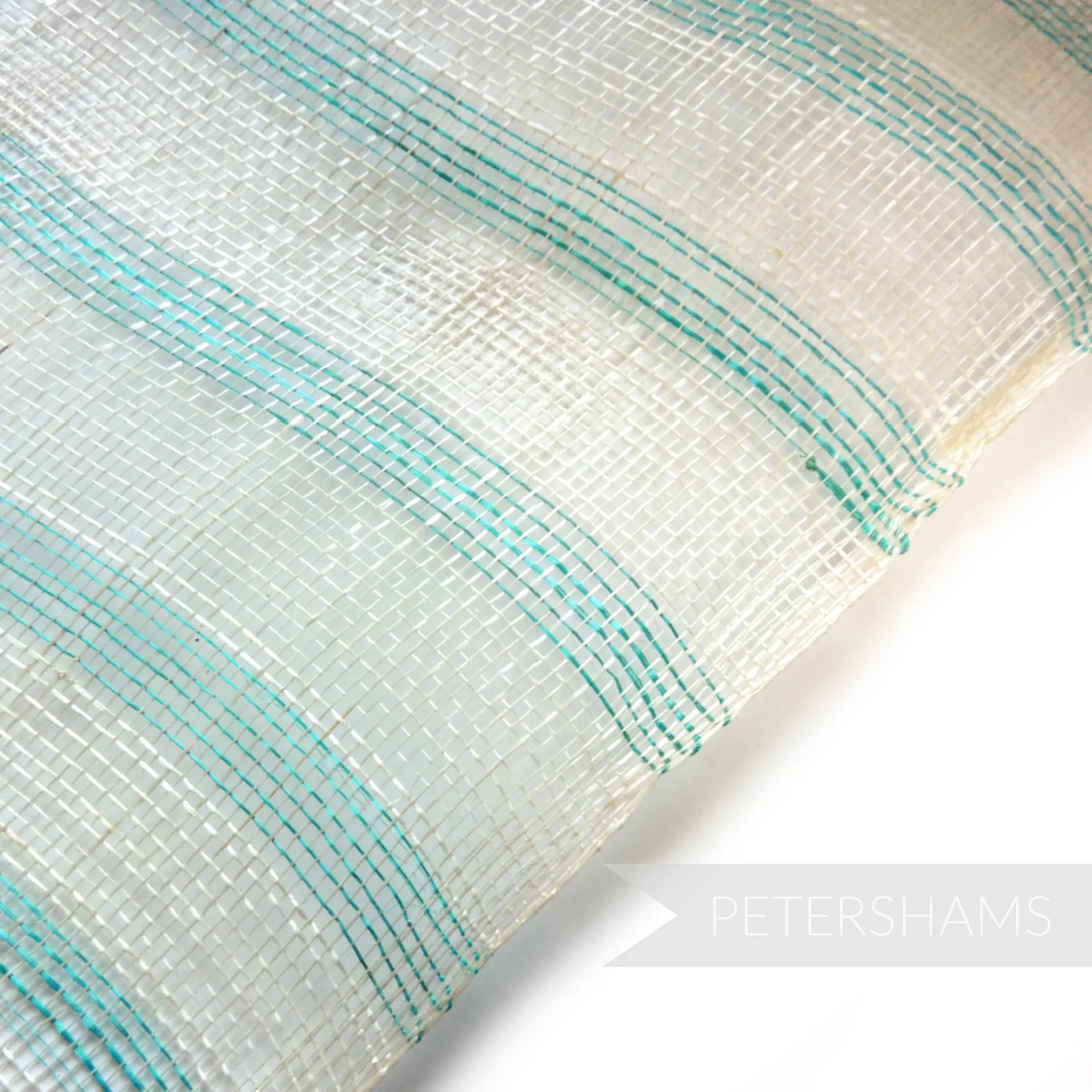 Woven Stripe Sinamay Fabric - 1/2 metre