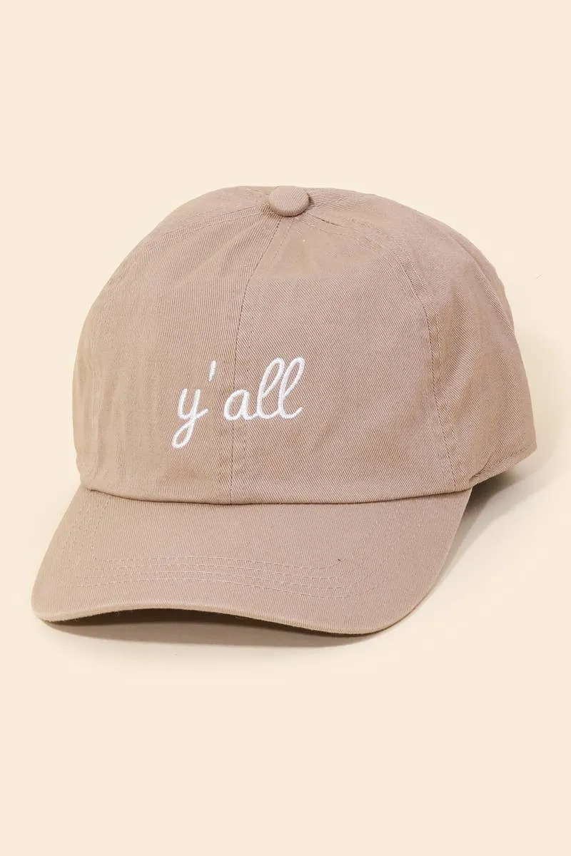 Y'all Baseball Hat