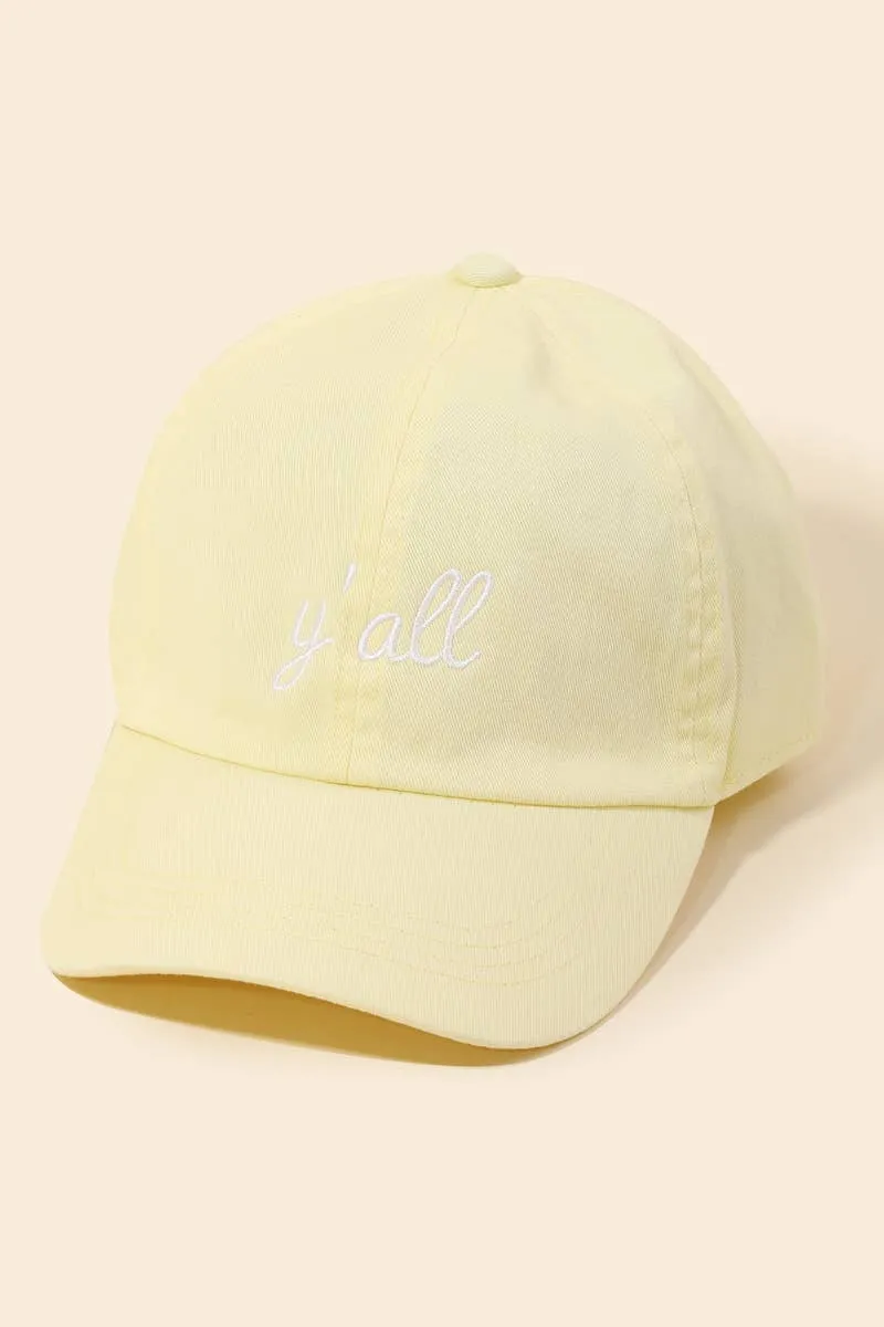 Y'all Baseball Hat