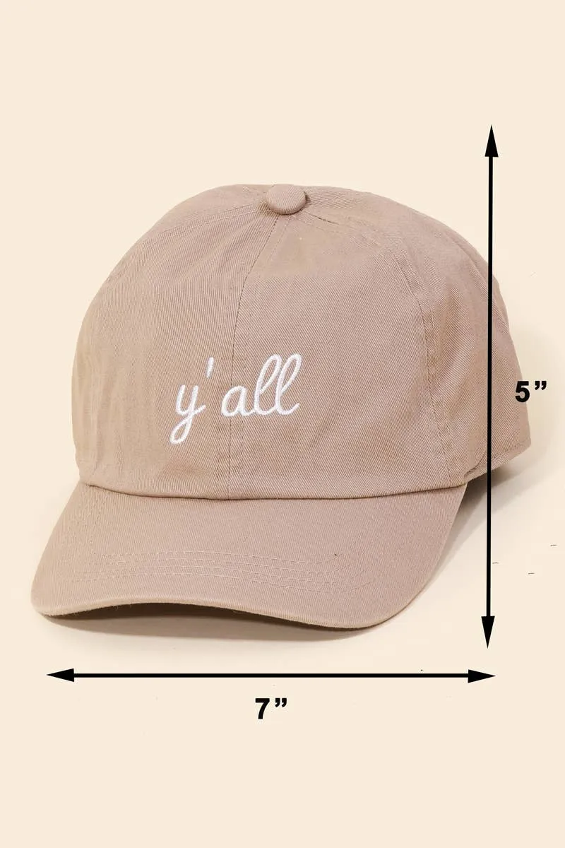 Y'all Baseball Hat