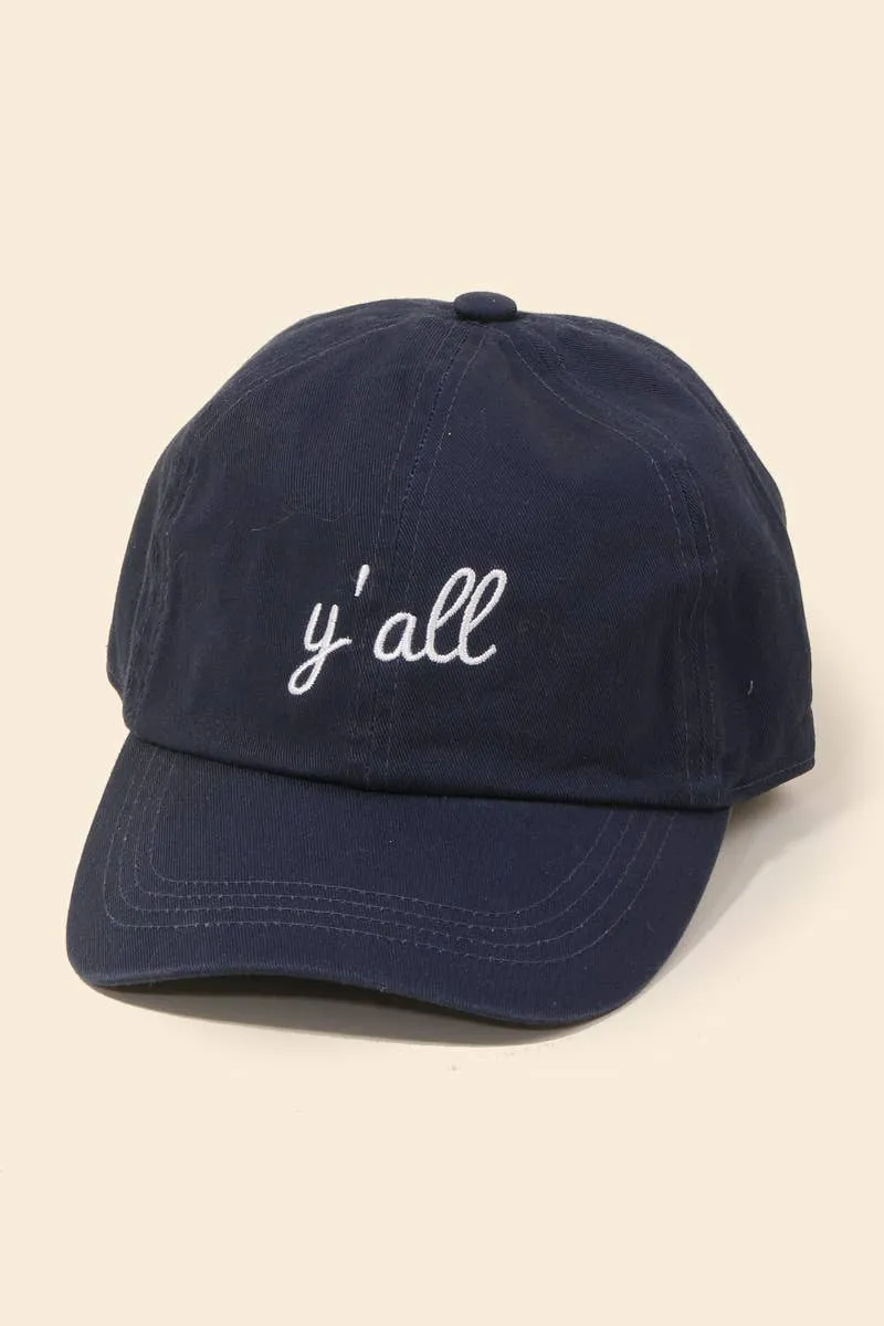 Y'all Baseball Hat