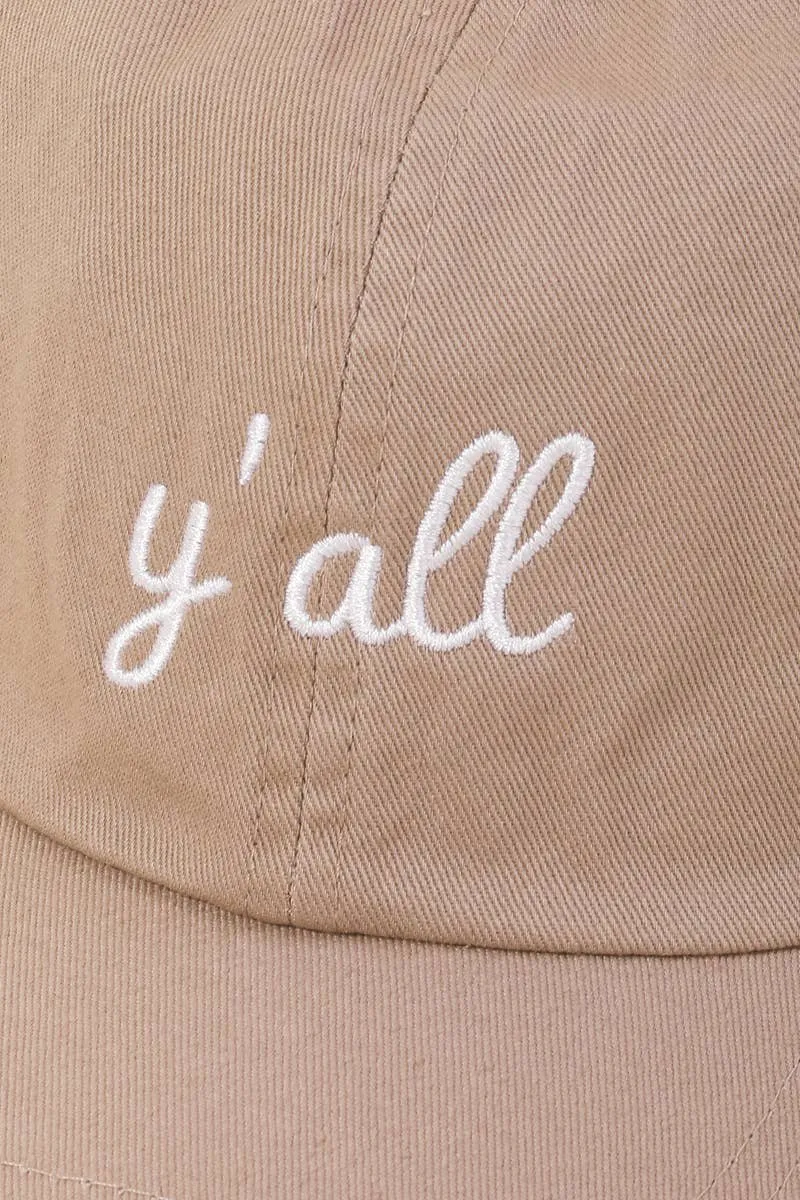 Y'all Baseball Hat